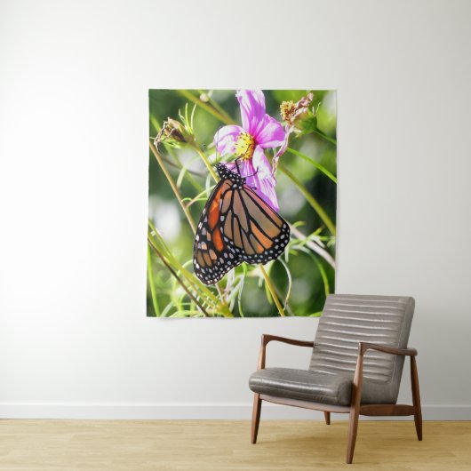 Tenture Papillon monarque (En situation)