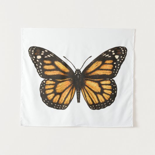 Tenture Papillon monarque (Devant (Horizontal))