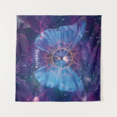 Tenture Papillon Morpho / Galaxie Mandala (Devant (Horizontal))