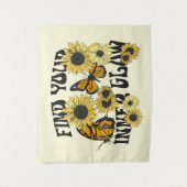 Tenture Papillon vintage | Trouvez votre lumière intérieur (Devant)