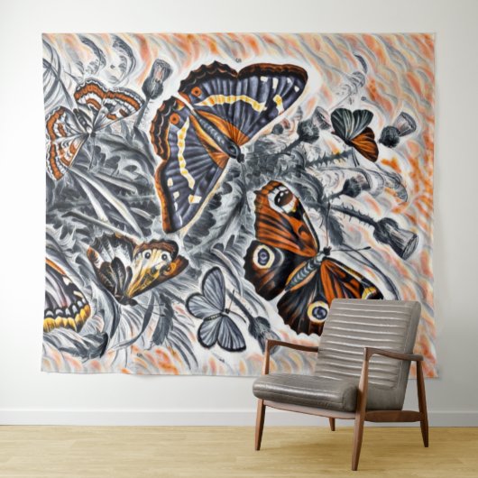 Tenture Papillons (En situation (horizontale))