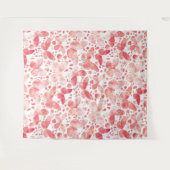 Tenture Papillons Aquarelle Corail rose (Devant (Horizontal))