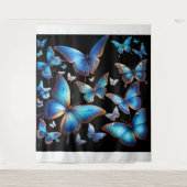 Tenture Papillons bleus (Devant)