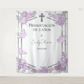 Tenture Papillons de fond Presentación 3 años (Devant)