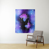 Tenture Papillons de l'Imaginaire spatial Cosmique (En situation)