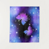 Tenture Papillons de l'Imaginaire spatial Cosmique (Devant)