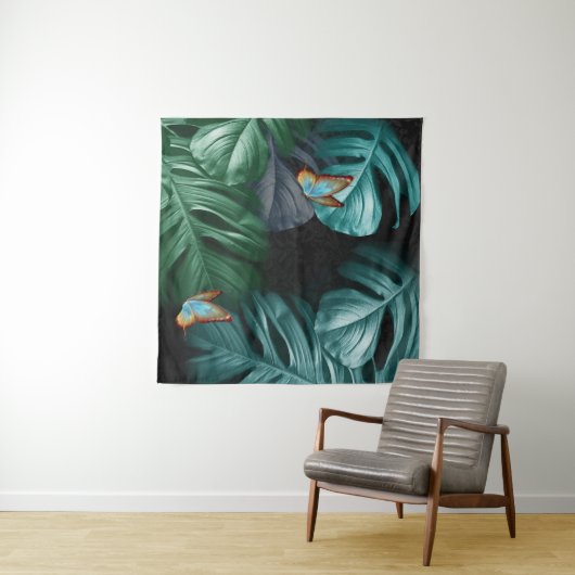 Tenture Papillons du Paradis/Tropical Turquoise Splash (En situation (horizontale))