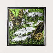 Tenture Papillons et dentelle de la reine Anne (Devant)