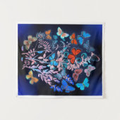 Tenture Papillons et papillons de nuit qui se débordent de (Devant (Horizontal))