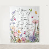 Tenture Papillons Fleur sauvage arrière-plan Fête des mari (Devant)