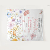 Tenture Papillons Fleur sauvage Fête des mariées Backdrops (Devant (Horizontal))