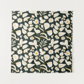 Tenture Papillons & Fleurs : Motif d'été Doodle. (Devant)