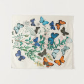 Tenture Papillons, illustration vintage (Devant (Horizontal))