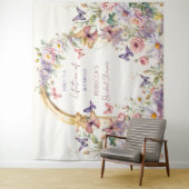 Tenture Papillons jardin nuptiale douche photo fond (En situation)