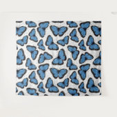 Tenture Papillons morpho bleu (Devant (Horizontal))