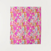 Tenture Papillons, Pastels sur Fuchsia rose (Devant)