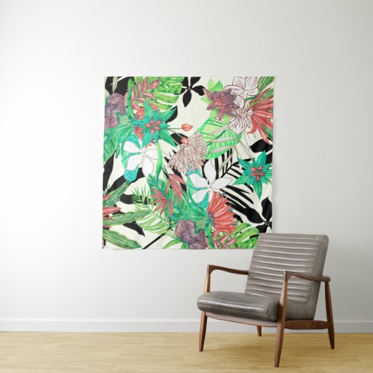 Tenture Paradis floral II (En situation (horizontale))