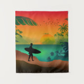 Tenture Paradis océanique d'été (Devant)