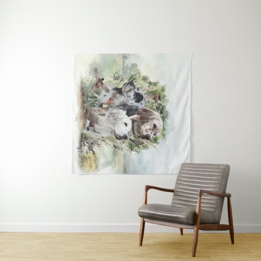 Tenture Paramètres anglais (En situation (horizontale))