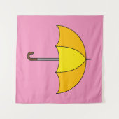 Tenture Parapluie Jaune (Devant (Horizontal))