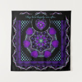 Tenture Parapluie violet & coeurs .7 (Devant)