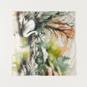 Tenture Parc du lac de Swan Serene (Devant (Horizontal))