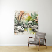 Tenture Parc du lac de Swan Serene (En situation)