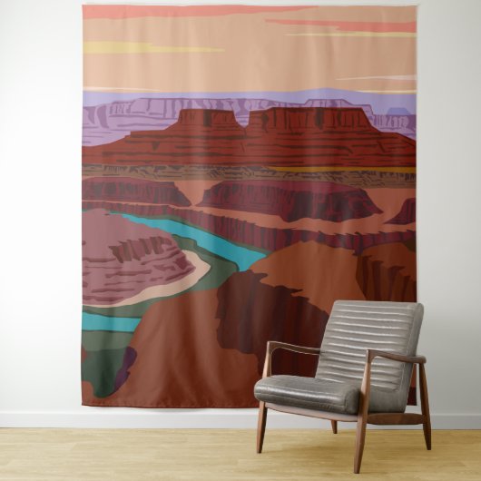 Tenture Parc national des Canyons dans l'Utah (En situation)
