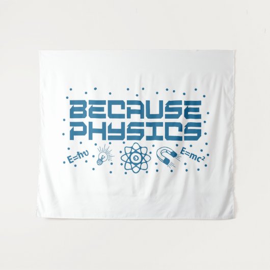 Tenture Parce que la physique est drôle (Devant (Horizontal))