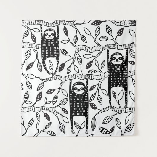 Tenture Parcelles réfrigérées : Motif animal mignon. (Devant)