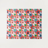 Tenture Parchemin multicolore motif géométrique (Devant (Horizontal))