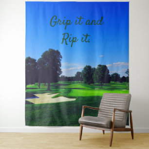 Tenture Parcours de golf Saisis-le et déchire-le