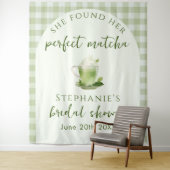 Tenture Parfait fond de Fête des mariées Matcha vert clair (En situation)