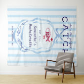 Tenture Parfait Plage de Catch Pêche Bachelorette fond (En situation (horizontale))