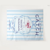 Tenture Parfait Plage de Catch Pêche Bachelorette fond (Devant (Horizontal))