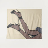 Tenture Parfaitement liée - minuscule fille aux talons et  (Devant (Horizontal))