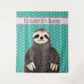 Tenture Parfum mignon personnalisé Nom animal Salle de l'e (Devant)