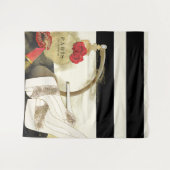 Tenture Parfum Paris Parfum Roses Talons & Rouge à Lèvres (Devant (Horizontal))