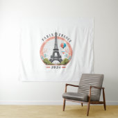 Tenture Paris France 2024 Tapestrys, Tour Eiffel (En situation (horizontale))