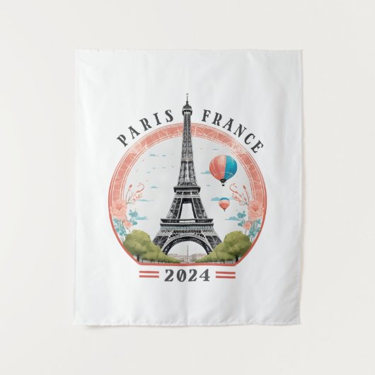 Tenture Paris France 2024 Tapestrys, Tour Eiffel (Devant)
