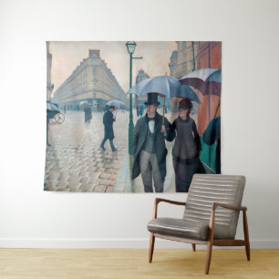 Tenture Paris Street Rainy Day Gustave Caillebotte
