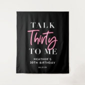 Tenture Parlez 30 à moi Fond de décor de fête d'anniversai (Devant)