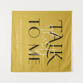 Tenture Parlez-moi décoration murale gras pour 30e anniver (Devant (Horizontal))