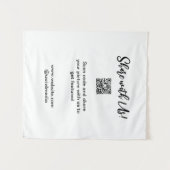 Tenture Partagez votre image numérisation QR code ajouter (Devant (Horizontal))