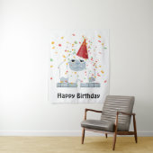 Tenture Parti Confetti Yeti (En situation)