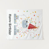 Tenture Parti Confetti Yeti (Devant (Horizontal))