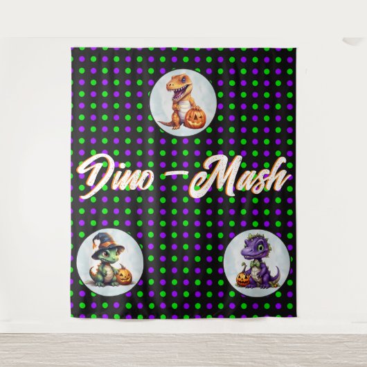 Tenture Parti Dino-Mash d'Halloween (Devant)