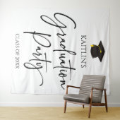 Tenture Parti minimaliste moderne élégante Graduation (En situation (horizontale))