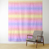Tenture Parties scintillant arc-en-ciel Pastel (En situation)