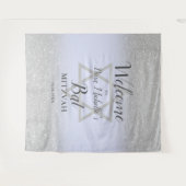 Tenture Parties scintillant argent ombre lavande chic Bat (Devant (Horizontal))